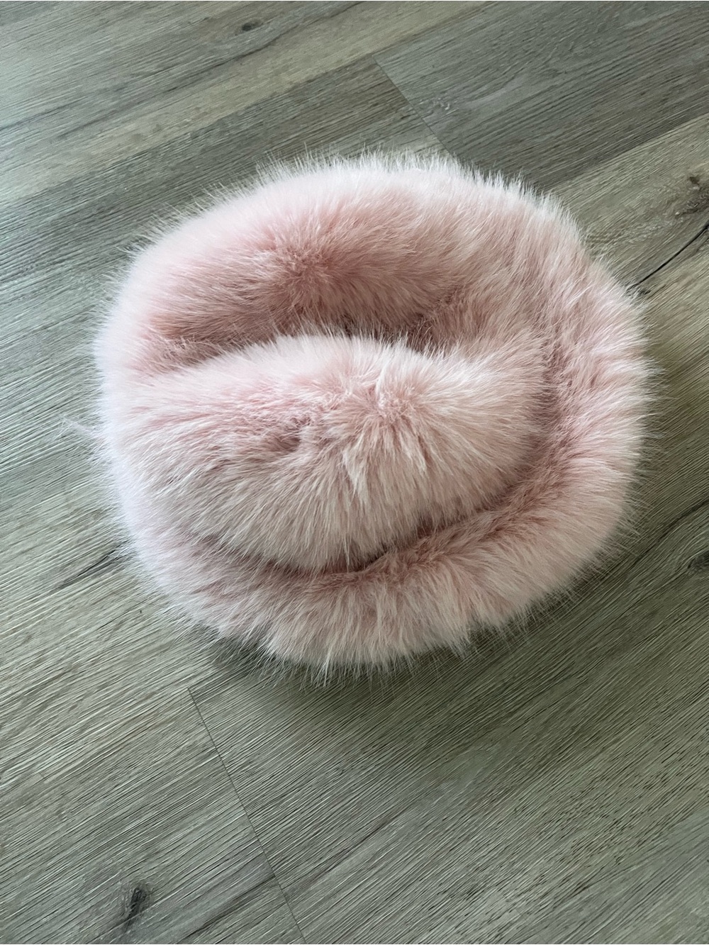 Pink Faux Fur Neck Warmer - Soft Cozy